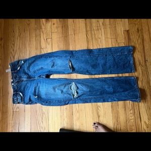 Zara flare pants with holes